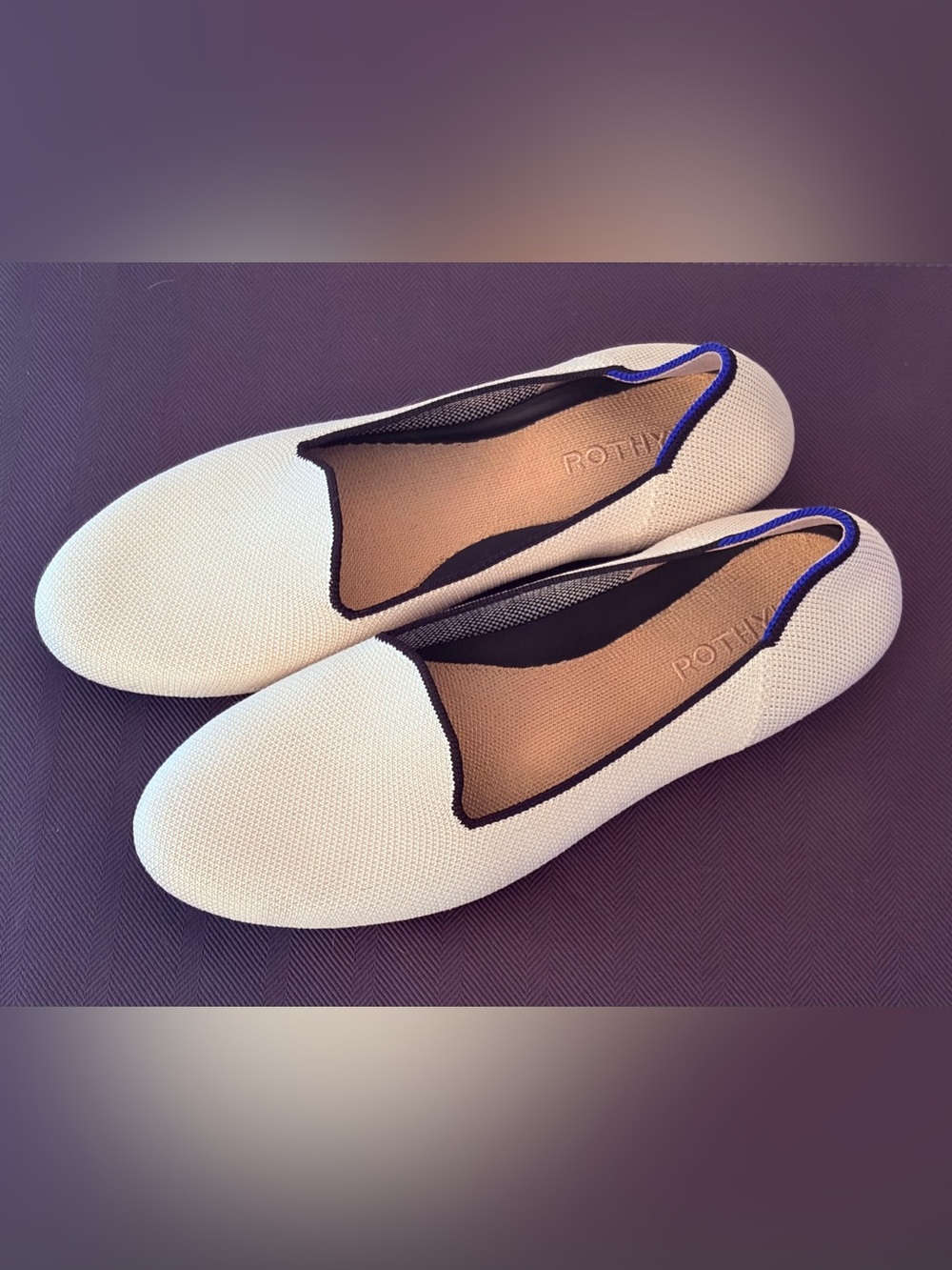 Rothy’s The Loafer Vanilla  Slip On Shoes Women's Size US 9 Excellent Condition